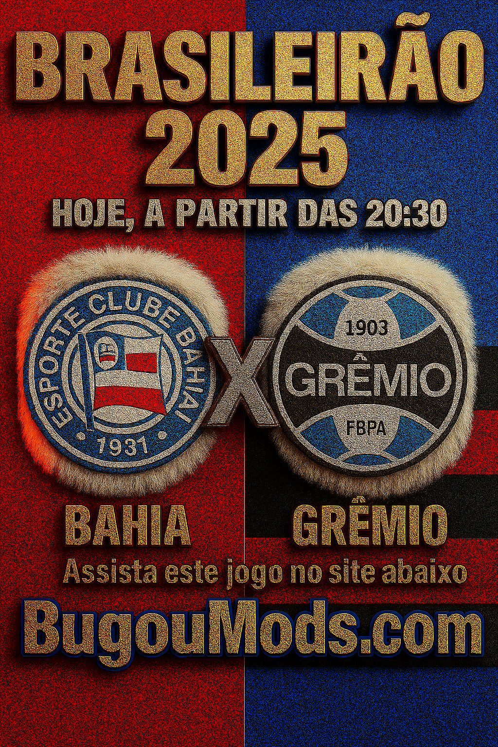 Pôster de Bahia x Grêmio – Ao Vivo Agora